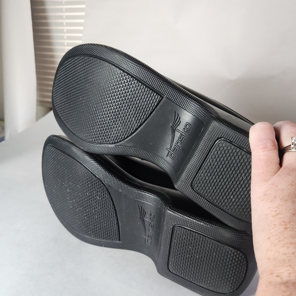 Dansko Madigan Black Leather Slip On Mule Size 41 US 10.5-11 - Picture 12 of 16